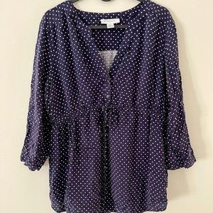 Cute Polka Dot Motherhood Maternity Blouse